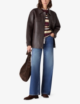 WHISTLES: Crew-Neck Multi-Stripe Knitted Jumper