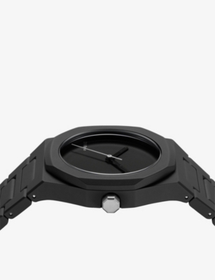 D1 Milano Ens Black D1-pcbu07 Polycarbonate Quartz Watch In Black