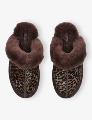 Ugg Womens Scuffette Suede And Shearling Slippers Brown/oth Eur 41 / 8 Uk In Brown