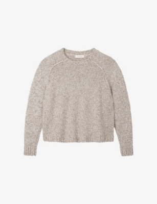 The White Company: Relaxed-Fit Knitted Cotton-Blend Jumper