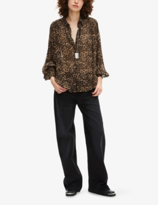 THE KOOPLES: Leopard-Print Relaxed-Fit Woven Shirt
