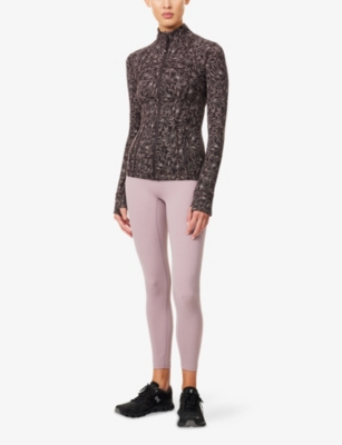Lululemon Womens Dot Magnolia Pink Multi Define High-neck Stretch-woven Jacket In Multi