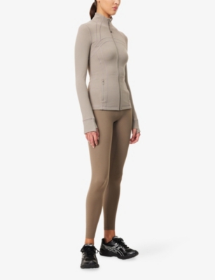 Lululemon Womens Warm Ash Grey Define High-neck Stretch-woven Jacket In Gray