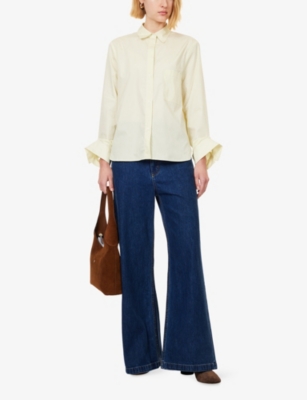 TWP: Next Morning Long-Sleeves Cotton-Poplin Shirt