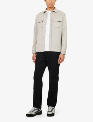 ARNE: Straight-Leg Worker Cotton-Blend Trousers