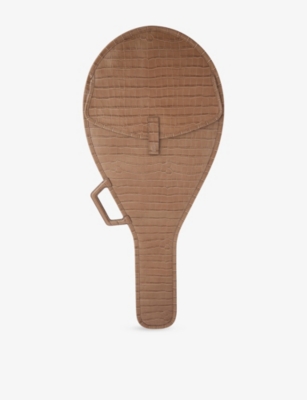 Lacoste Womens Sinople Croc-embossed Leather Tennis&nbsp;racket Bag