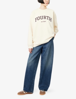 4TH & RECKLESS: Fourth Logo-Embroidered Cotton-Jersey Sweatshirt