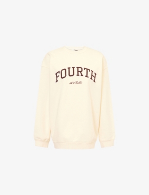 4TH & RECKLESS: Fourth Logo-Embroidered Cotton-Jersey Sweatshirt