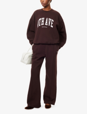 4TH & RECKLESS: Fergie Wide-Leg Cotton-Jersey Jogging Bottoms