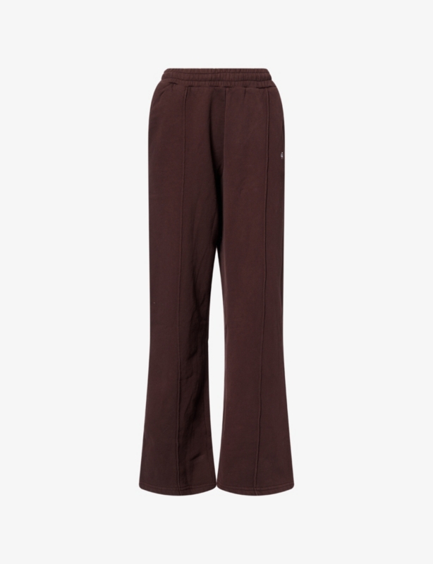 Fergie Wide-Leg Cotton-Jersey Jogging Bottoms