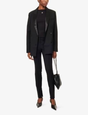 4th & Reckless Womens Black Everyday Ribbed Stretch-cotton Vest Top In Black