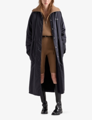 PRADA: Re Nylon Logo-Embellished Lightweight Woven Raincoat