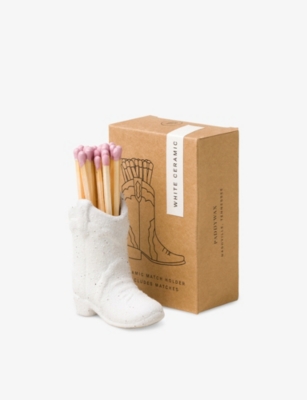 PADDYWAX: Cowboy Boot Ceramic Match Holder