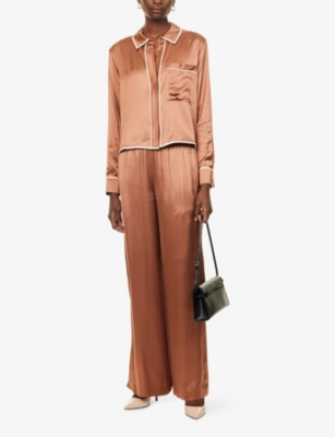 TWP: Sleepover Long-Sleeves Woven Pyjama Top