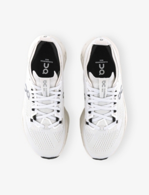 On Mens White Cloudsurfer Max Woven Low-top Trainers Eur 42.5 / 8.5 Uk In White