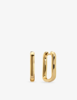 Monica Vinader Womens Alta 18ct Yellow Gold Vermeil Hugg In Gold