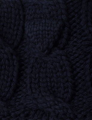 PRADA: Cable Knit Wool Collar