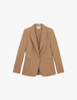 REISS: Jade Single-Breasted Stretch-Woven Blazer