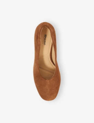 Dune Womens Abundant Suede Courts Chestnut Suede Eur 39 / 6 Uk In Brown