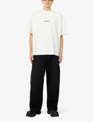 VETEMENTS: Relaxed-Fit Short-Sleeves Cotton-Jersey T-Shirt