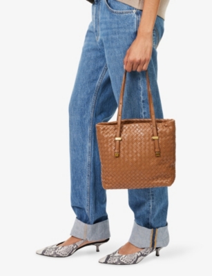 RESELFRIDGES: Pre-Loved Bottega Leather Shopper Tote