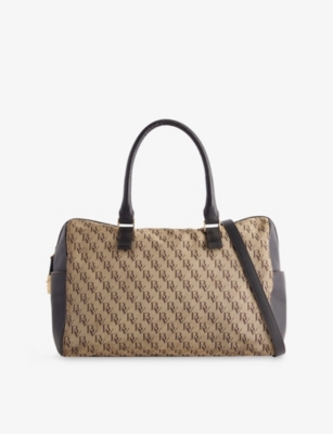 RESELFRIDGES: Pre-Loved Veneta Bottega Monogram Canvas Satchel