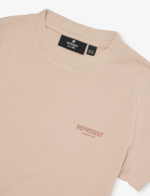 Represent Dusty Mauve Owners' Club Cotton-jersey T-shirt 1 In Pink