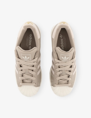 Adidas Originals Womens Adidas Superstar Ii Leather Trainers In Brown