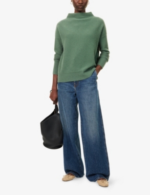 VINCE: Relaxed-Fit Funnel-Neck Cashmere Jumper