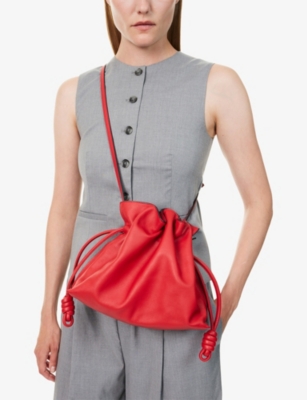 RESELFRIDGES: Pre-Loved Loewe Flamenco Knot Leather Shoulder Bag