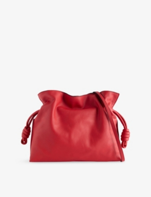 RESELFRIDGES: Pre-Loved Loewe Flamenco Knot Leather Shoulder Bag