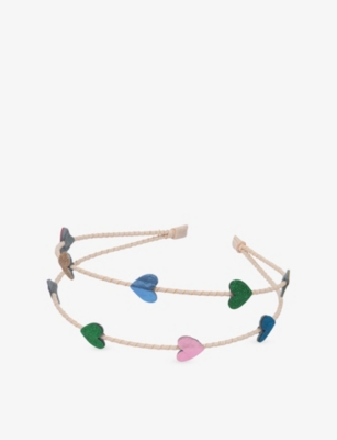 MIMI & LULA: Jazzy Heart Double Alice Woven Headband