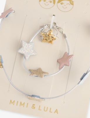 Mimi & Lula Silver Star Soft Jewellery Set In Multi