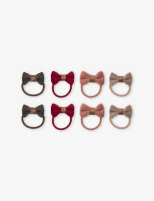 MIMI & LULA: Christmas Velvet Bow Pack of Eight Mini Ponies