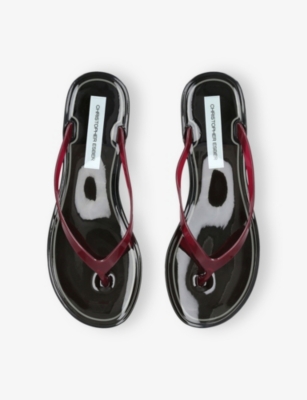 Christopher Esber Womens Red/dark Jo Pvc Sandals Eur 39 / 6 Uk In Red