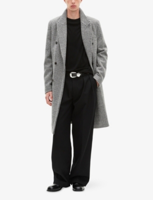 THE KOOPLES: Dogtooth Double-Breasted Wool Coat