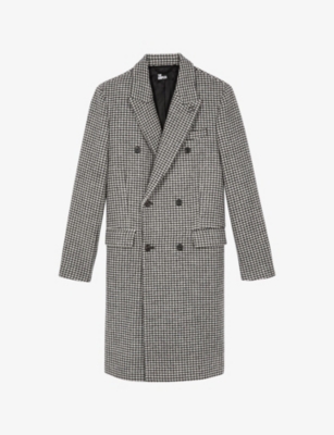 THE KOOPLES: Dogtooth Double-Breasted Wool Coat