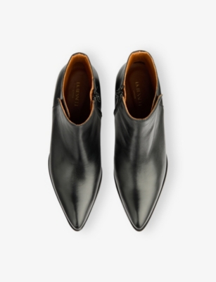 Lk Bennett Cicilia Block Heel Bootie In Black