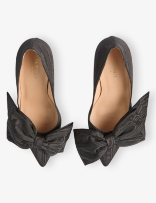 Lk Bennett Vivi Bow Pointed Toe Pump In Black