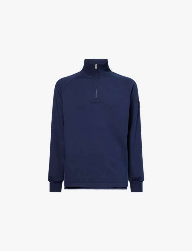 Interlock Quarter-Zip Cotton-Jersey Sweatshirt