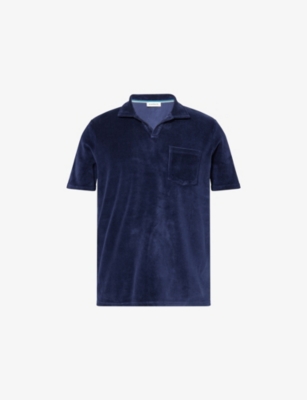 SANDBANKS: Towelling Regular-Fit Cotton Polo Shirt