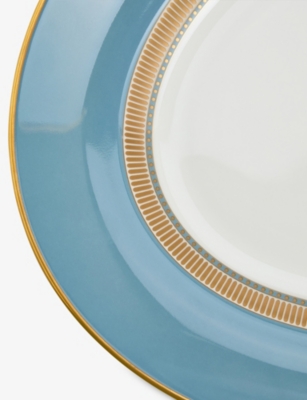 Wedgwood Helia Oval China Platter 35cm In Blue