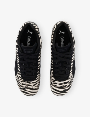 Puma Womens Zebra Pony Warm White Pu Speedcat Og Suede Low-top Trainers In Multi