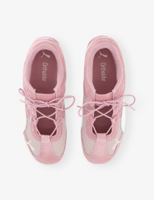 Puma Womens Poised Pink Warm White Speedcat Og Suede Trainers In Pink