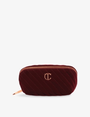 CHARLOTTE TILBURY: Medium Velvet Make-Up Organiser Travel Bag