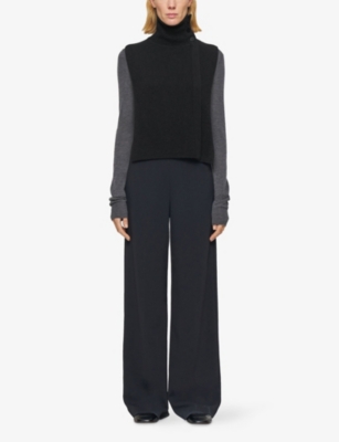 JOSEPH: Funnel-Neck Sleeveless Cashmere Blend Bib