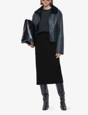 JOSEPH: Milano Patch-Pocket Stretch-Knitted Skirt