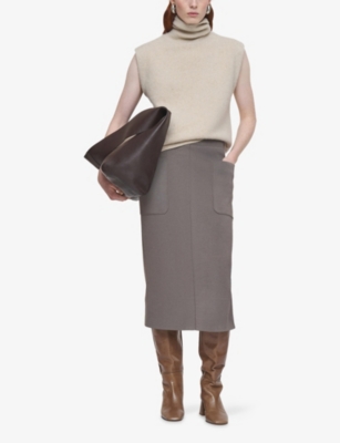 JOSEPH: Milano Knit Stretch Midi Skirt