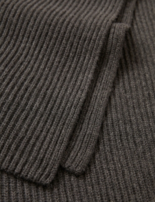 JOSEPH: Ribbed Knitted Wool-Blend Scarf