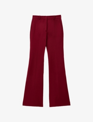 JOSEPH: Tafira Flared-Leg Mid-Rise Stretch-Woven Trousers